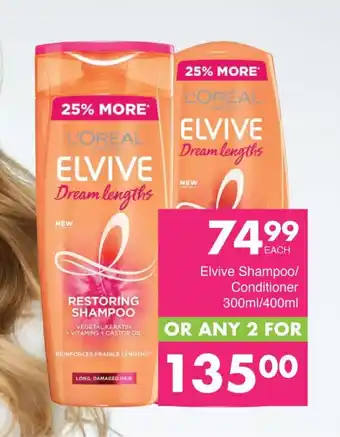 Elvive Shampoo/ Conditioner 300ml/400ml