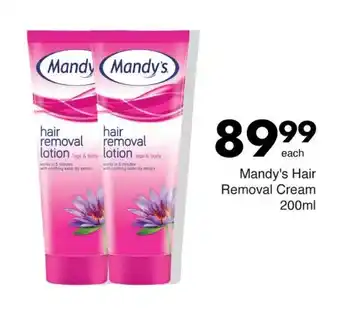 Save Mandy's Hair Removal Cream 200ml offer