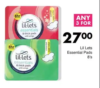Save Lil Lets Essential Pads 8's offer