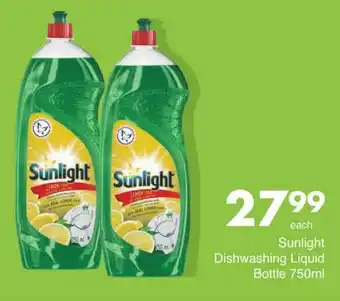 Save Sunlight Dishwashing Liquid Bottle 750ml offer