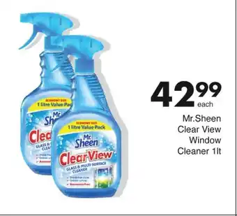 Save Mr.Sheen Clear View Window Cleaner 1lt offer