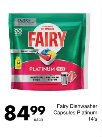 Save Fairy Dishwasher Capsules Platinum offer