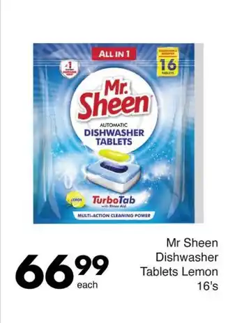 Save Mr Sheen Dishwasher Tablets Lemon offer