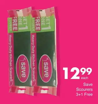 Save Save Scourers 3+1 Free offer