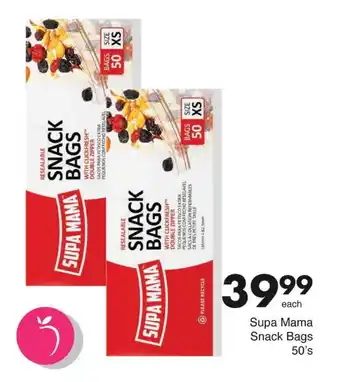Save Supa Mama Snack Bags 50's offer