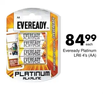 Save Eveready Platinum LR6 4's (AA) offer