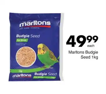 Save Marltons Budgie Seed 1kg offer