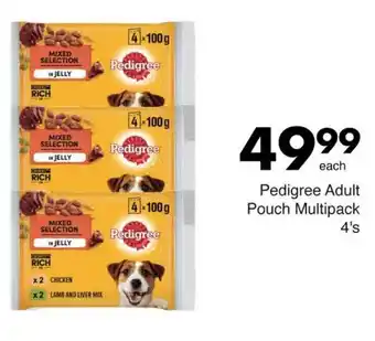 Pedigree Adult Pouch Multipack 4's