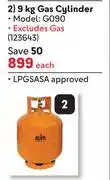 Makro Alva 9Kg Gas Cylinder G090 offer