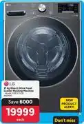Makro LG 21Kg Direct Drive Front Loader Washing Machine FOP2CYV2E offer