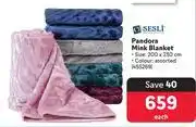 Sesli Pandora Mink Blanket-Each