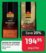 Makro House Of Coffees Pure Ground Coffee (All Variants)-For Any 2 x 250g offer