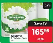 Makro Twinsaver 2 Ply Toilet Paper-24's Each offer