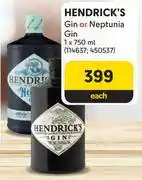 Makro Hendrick's Gin Or Neptunia Gin-750ml Each offer