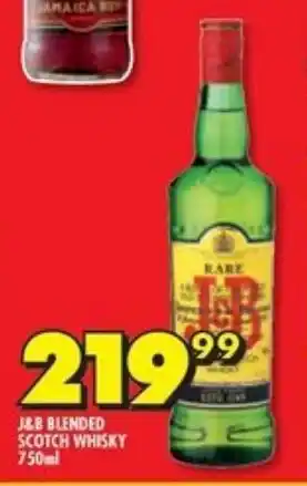 Shoprite Liquor J&B BLENDED SCOTCH WHISKY 750ml offer