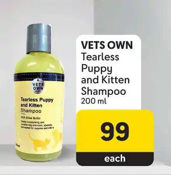 Makro VETS OWN Tearless Puppy and Kitten Shampoo 200ml offer