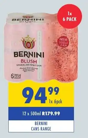 Tabooz BERNINI CANS RANGE offer