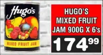 Advance Cash n Carry HUGO'S MIXED FRUIT JAM 900G X 6's offer