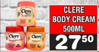 CLERE BODY CREAM 500ML