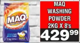 MAQ WASHING POWDER 2KG X 8's