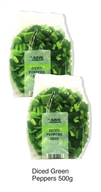 Save Hyper Diced Green Peppers 500g offer