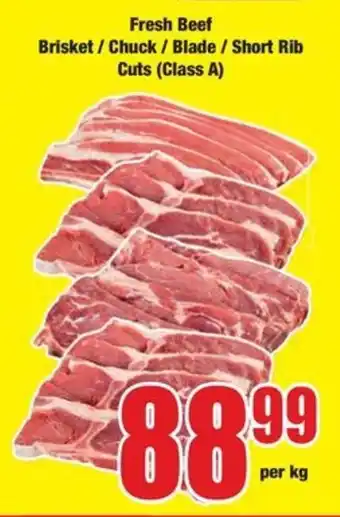 Boxer Fresh Beef Brisket/ Chuck/ Blade/ Short Rib Cuts (Class A) offer