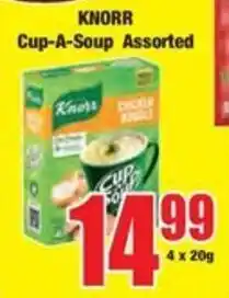 Boxer KNORR Cup-A-Soup Assorted offer