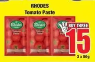 Boxer RHODES Tomato Paste offer