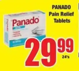 Boxer PANADO Pain Relief Tablets offer