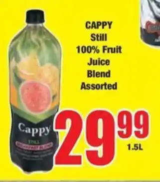 Boxer CAPPY Still 100% Fruit Juice Blend Assorted offer
