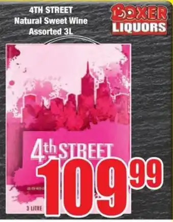 Boxer 4TH STREET Natural Sweet Wine Assorted 3L offer