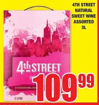Boxer Liquors 4TH STREET NATURAL SWEET WINE ASSORTED 3L offer
