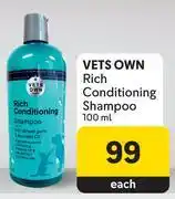 Vets Own Rich Conditioning Shampoo-100ml Each