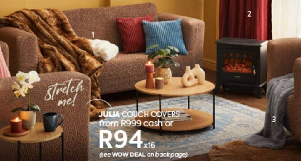 JULIA COUCH COVERS offer at HomeChoice