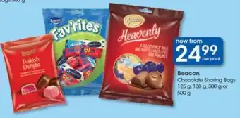 Clicks Beacon Chocolate Sharing Bags 125g, 130g, 300g or 500g offer