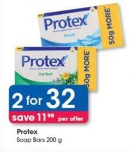 Protex Soap Bars 200g offer at Clicks