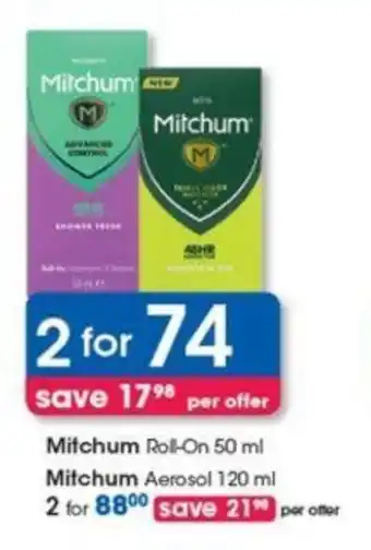 Clicks Mitchum Roll-On 50 ml offer