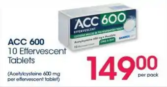 ACC 600 10 Effervescent Tablets