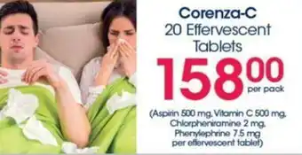 Clicks Corenza-C 20 Effervescent Tablets offer