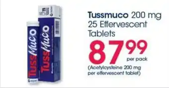 Tussmuco 200 mg 25 Effervescent Tablets