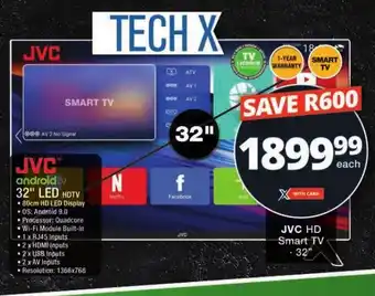 JVC 32" HD SMART TV