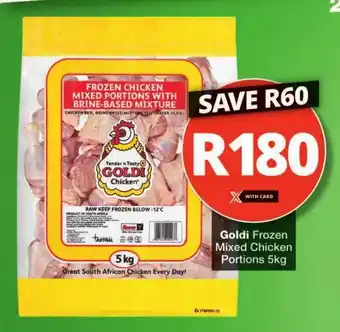 Checkers Goldi Frozen Mixed Chicken Portions 5kg offer
