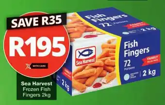 Checkers Sea Harvest Frozen Fish Fingers 2kg offer