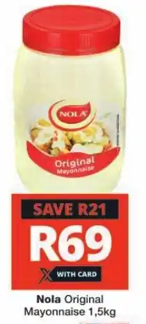 Checkers Nola Original Mayonnaise 1,5kg offer