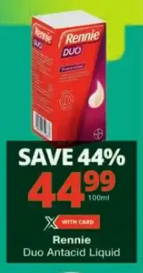 Checkers Rennie Duo Antacid Liquid offer
