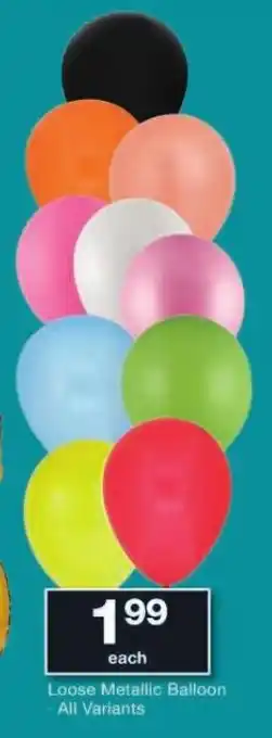 Checkers Loose Metallic Balloon All Variants offer