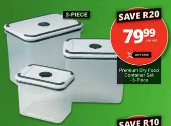 Checkers Premium Dry Food Container Set 3-Piece offer