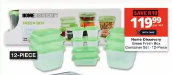 Checkers Home Discovery Green Fresh Box Container Set 12-Piece offer