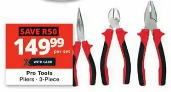 Checkers Pro Tools Pliers 3-Piece offer