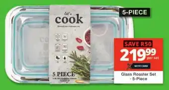 Checkers Glass Roaster Set 5-Piece offer